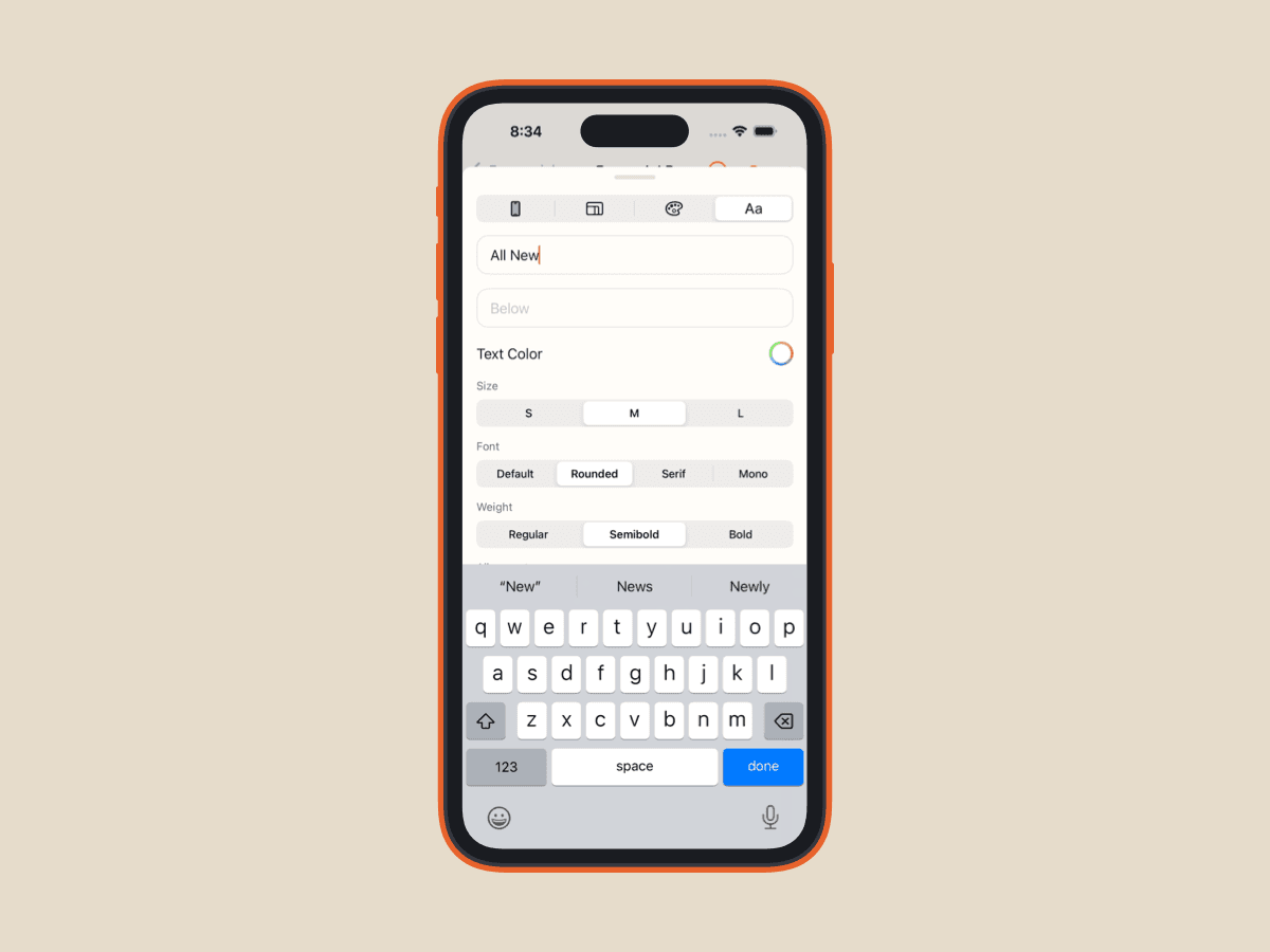 The Framewich background and text panels